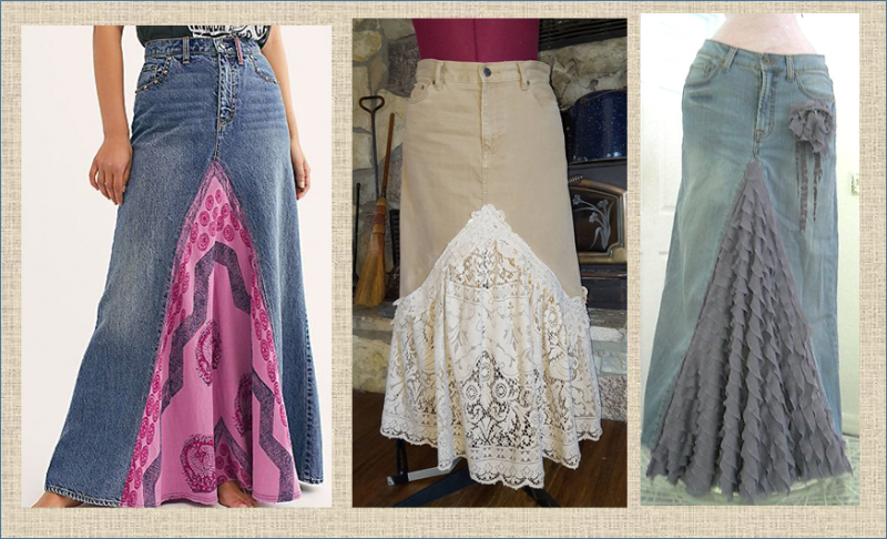 Как сшить самую модную юбку года из старых джинсов