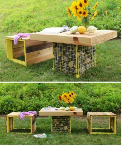Бюджетная садовая мебель, которую можно сделать из подручных материалов в короткие сроки