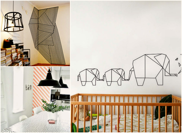 18 интересных идей использования декоративной ленты в интерьере