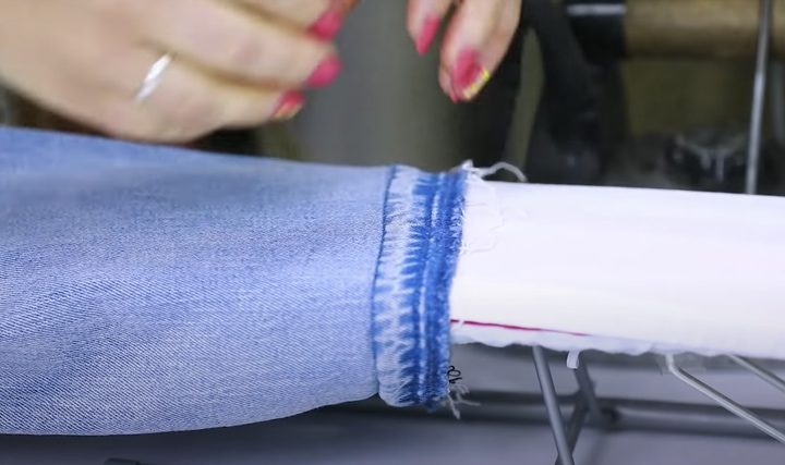 Как подшить джинсы, сохранив заводскую стирку