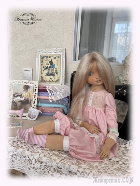 Катюша, коллекционная текстильная кукла.