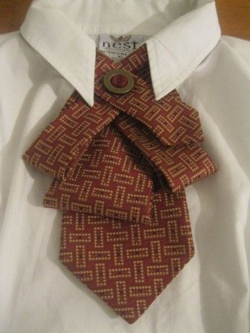 Оригинальное преображение мужского галстука