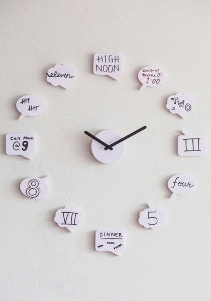60 удивительных примеров настенных часов, которые вы хотите сделать