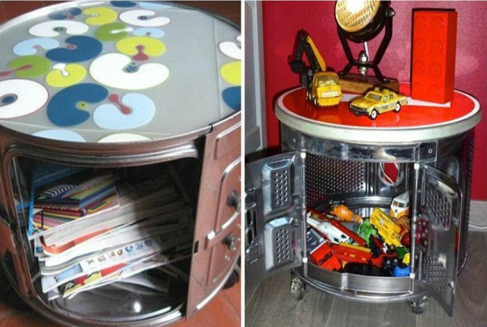 15 необычных способов использовать барабан старой стиральной машины