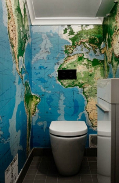 15 нетривиальных идей дизайна туалета без скучной плитки и пластика