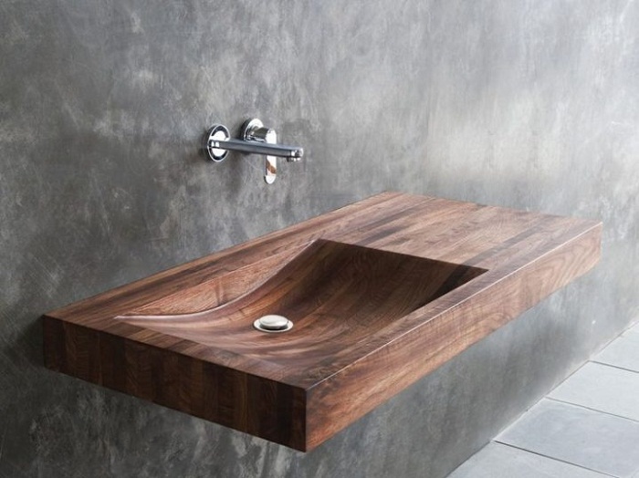 Деревянные раковины, которые создадут невероятный интерьер в ванной комнате